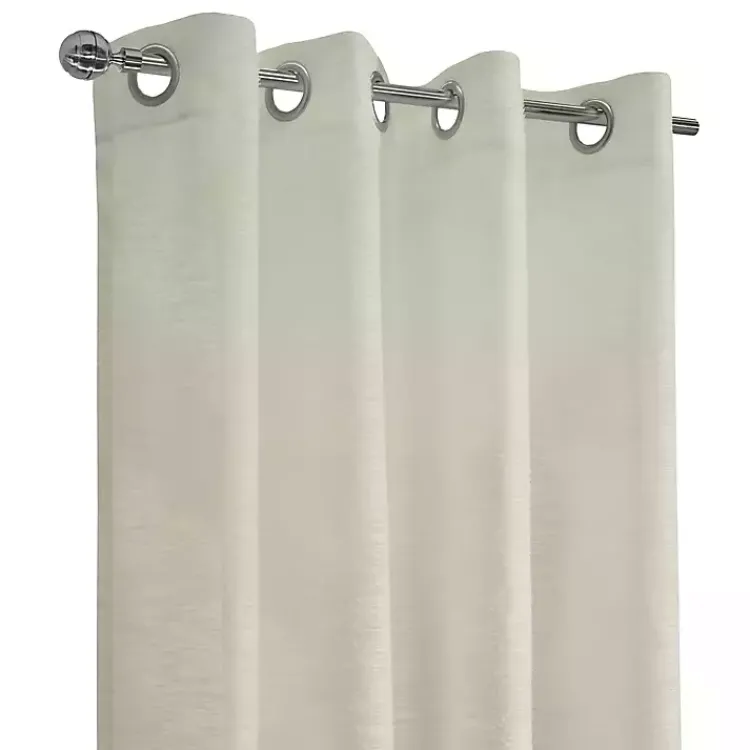 Kirklands Home Curtains & Drapes|Boucle Sheer Single Curtain Panel, 95 in. Ivory