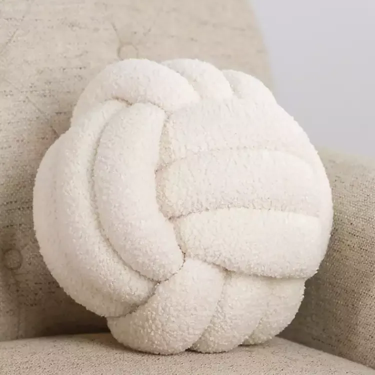 New Boucle Woven Sphere Pillow Pillows