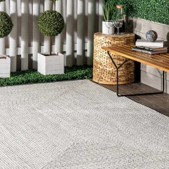 Kirklands Home Area Rugs|Braided Lefebvre Area Rug, 12x15 Ivory