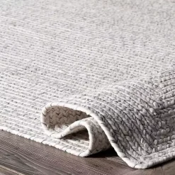 Kirklands Home Area Rugs|Braided Lefebvre Area Rug, 12x15 Ivory