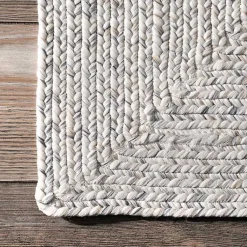 Kirklands Home Area Rugs|Braided Lefebvre Area Rug, 12x15 Ivory
