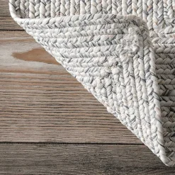 Kirklands Home Area Rugs|Braided Lefebvre Area Rug, 12x15 Ivory