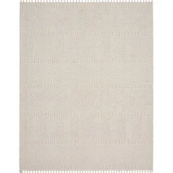 Kirklands Home Area Rugs|Chevron Diamond Tasseled Area Rug, 7x10 Ivory