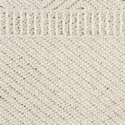 Kirklands Home Area Rugs|Chevron Diamond Tasseled Area Rug, 5x7 Ivory