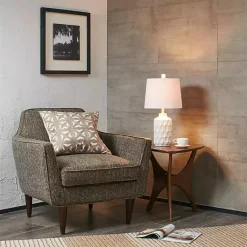 Kirklands Home Table Lamps|Ivory Contour Ceramic Table Lamp White