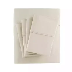 Kirklands Home Bed Sheets|Cotton Blend Sateen 6-pc. King Sheet Set Ivory