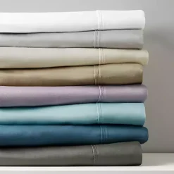 Kirklands Home Bed Sheets|Cotton Blend Sateen 6-pc. King Sheet Set Ivory