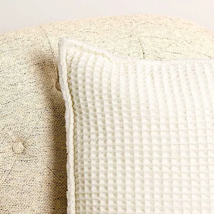 Outlet Cozy Waffle Pillow Pillows