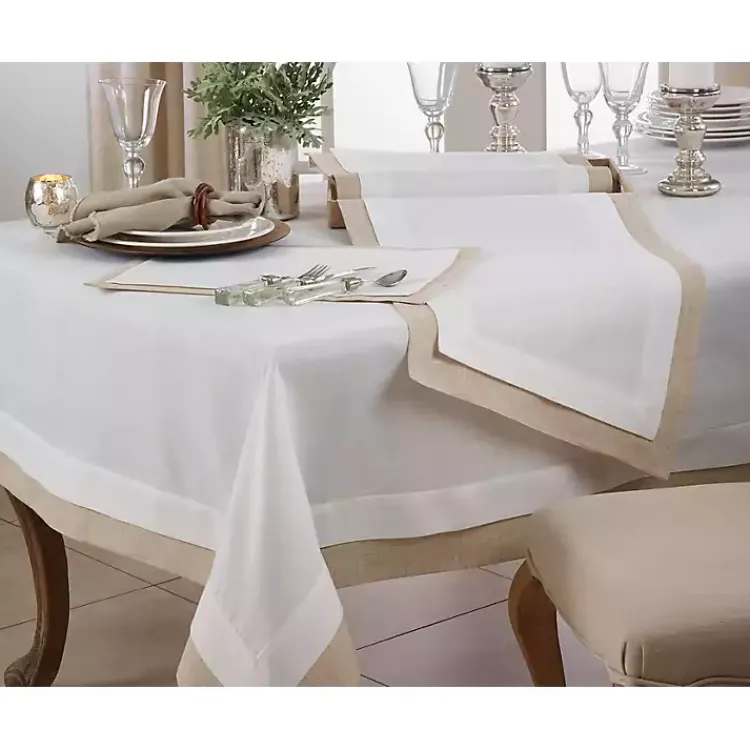 Kirklands Home Table Linens|Double Layered Placemats, Set of 4 Ivory