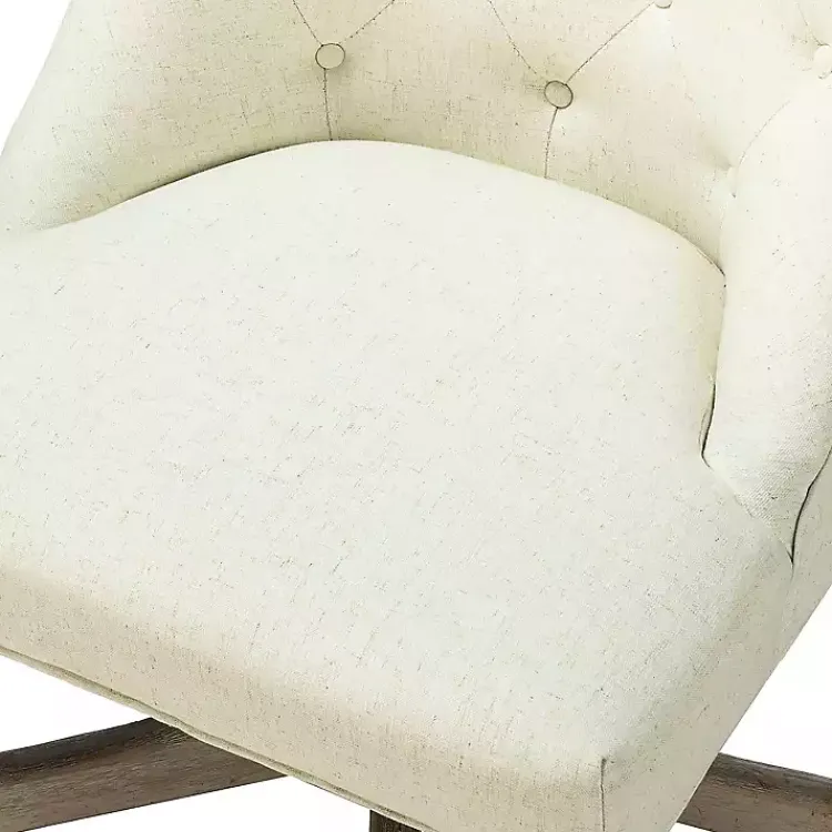 Kirklands Home Office Furniture|Dylan Upholstered Office Chair Ivory