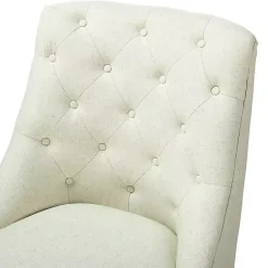 Kirklands Home Office Furniture|Dylan Upholstered Office Chair Ivory
