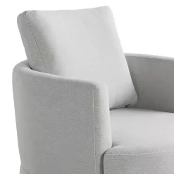 Kirklands Home Accent Chairs|Ivory Elmhurst Swivel Accent Chair White