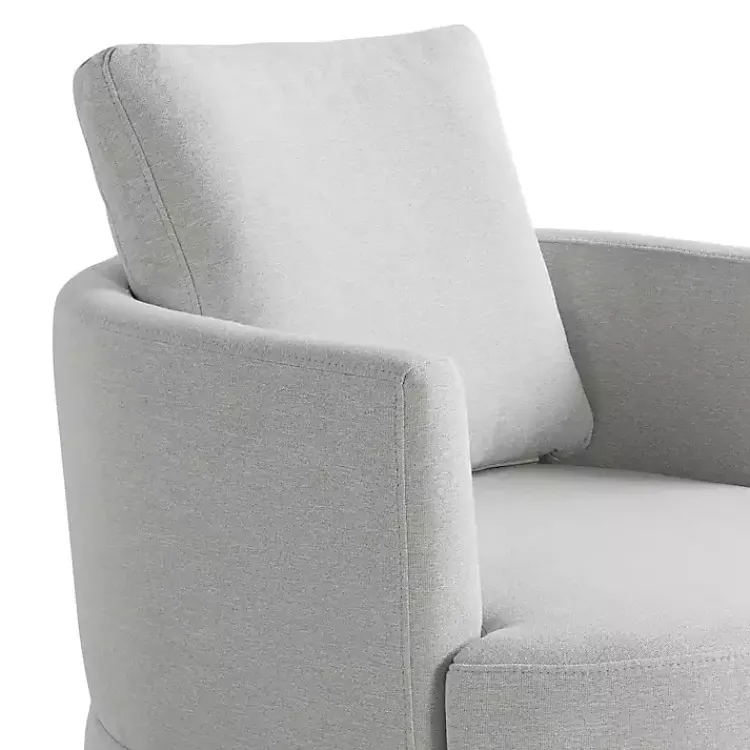 Kirklands Home Accent Chairs|Ivory Elmhurst Swivel Accent Chair White