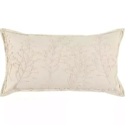 New Embroidered Botanical Pillow Pillows