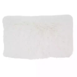 Clearance Ivory Faux Fur Fluffy Lumbar Throw Pillow Pillows