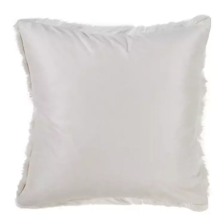 Clearance Faux Fur Polyester Pillow Pillows