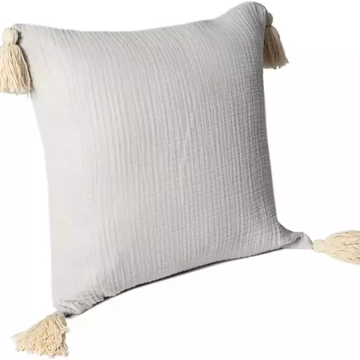 Best Gauze Organic Tassel Throw Pillow Pillows