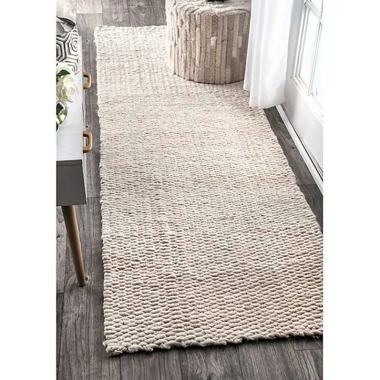 Kirklands Home Accent Rugs|Halsey Runner Ivory