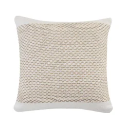 Discount Ivory Interwoven Jute Pillow Pillows