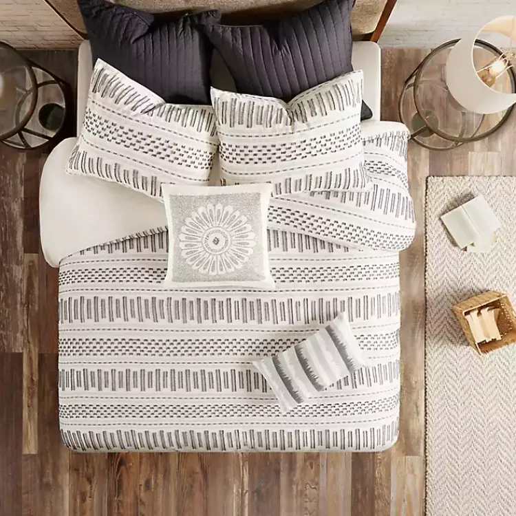 Kirklands Home Comforters|Ivory Jacquard King 3-pc. Comforter Set