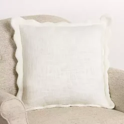 Sale Juna Scalloped Pillow, 22 in. Pillows