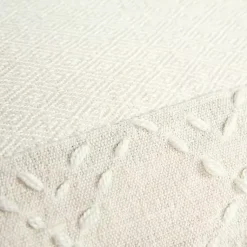 New Kantha Stitch Recycled Throw Pillow Pillows