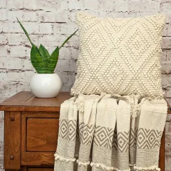 Clearance Knotted Diamond Pillow Pillows