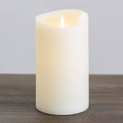 Sale LED Soft Flame Pillar Candle, 5x9 in. Flameless Candles