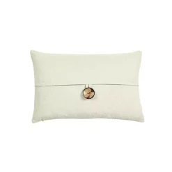 Sale Linen and Button Lumbar Pillow Cover Pillows