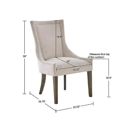 Kirklands Home Dining Chairs|Madison Park Ultra Dining Chairs, Set of 2 Ivory