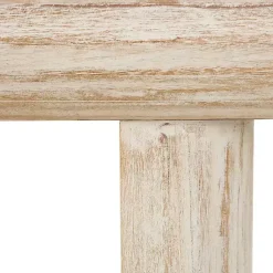 Kirklands Home Console Tables|Natural Wood Grain Console Table Ivory