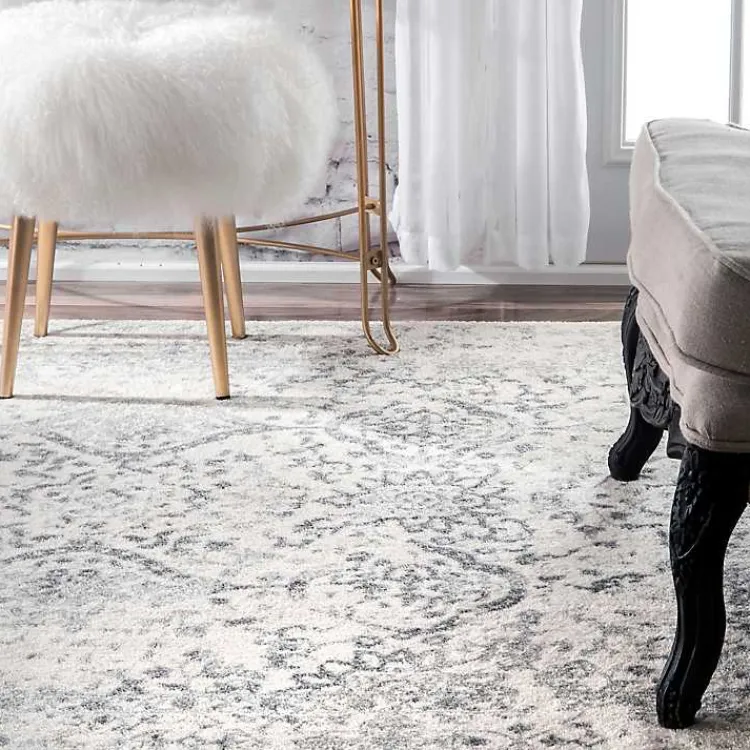 Kirklands Home Accent Rugs|Ivory Odell Vintage Accent Rug