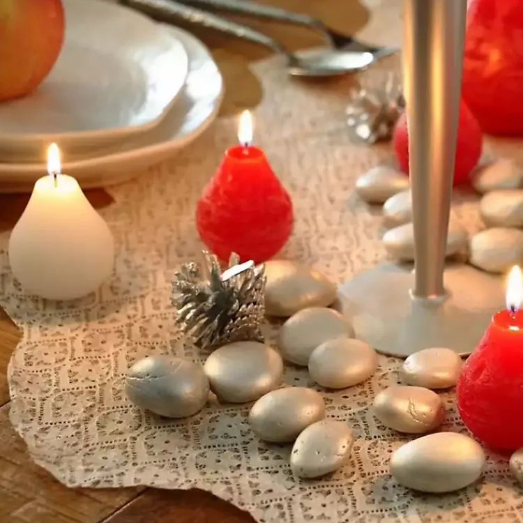 Sale Pear Shaped Candles, Set of 12 Candles