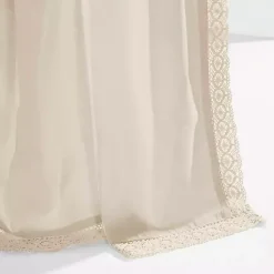 Kirklands Home Curtains & Drapes|Rosalie Curtain Panel Set, 108 in. Ivory