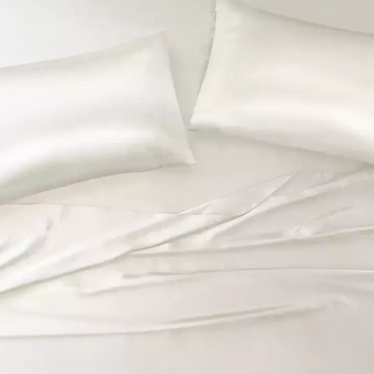Kirklands Home Bed Sheets|Satin King 2-pc. Pillow Case Set Ivory
