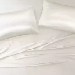 Kirklands Home Bed Sheets|Satin Standard 2-pc. Pillow Case Set Ivory