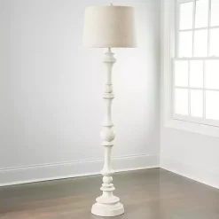 Kirklands Home Floor Lamps|Savannah Floor Lamp Ivory