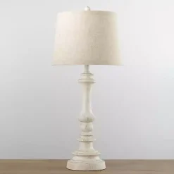 Kirklands Home Table Lamps|Savannah Spindle Table Lamp Ivory