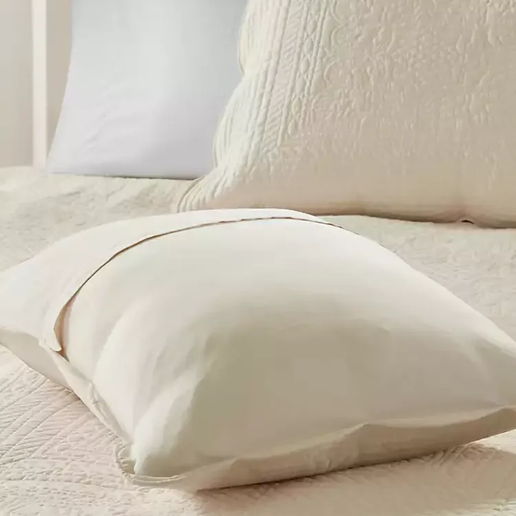 Kirklands Home Bedspreads & Coverlets|Scalloped Monica 3-pc. King Coverlet Set Ivory