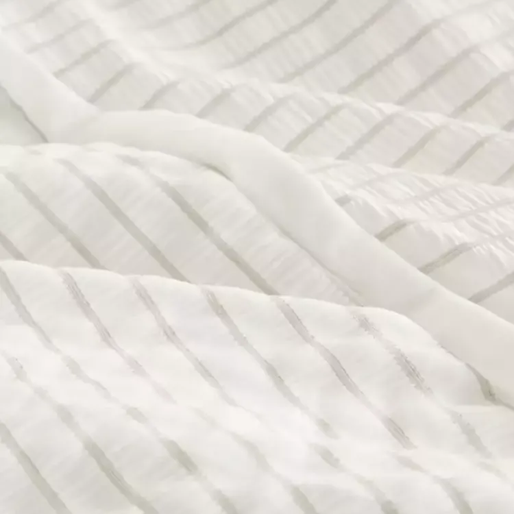 Kirklands Home Comforters|Seersucker 3-pc. Full/Queen Comforter Set Ivory