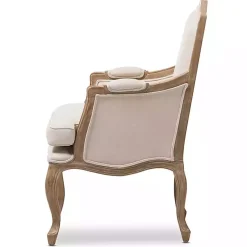 Kirklands Home Accent Chairs|Streaked Antique Accent Chair Ivory