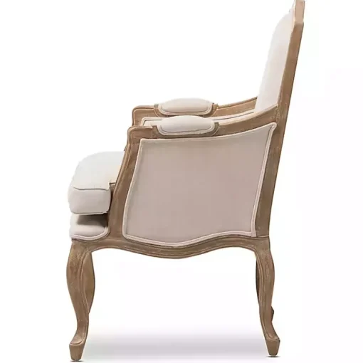 Kirklands Home Accent Chairs|Streaked Antique Accent Chair Ivory