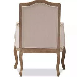 Kirklands Home Accent Chairs|Streaked Antique Accent Chair Ivory