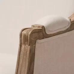 Kirklands Home Accent Chairs|Streaked Antique Accent Chair Ivory