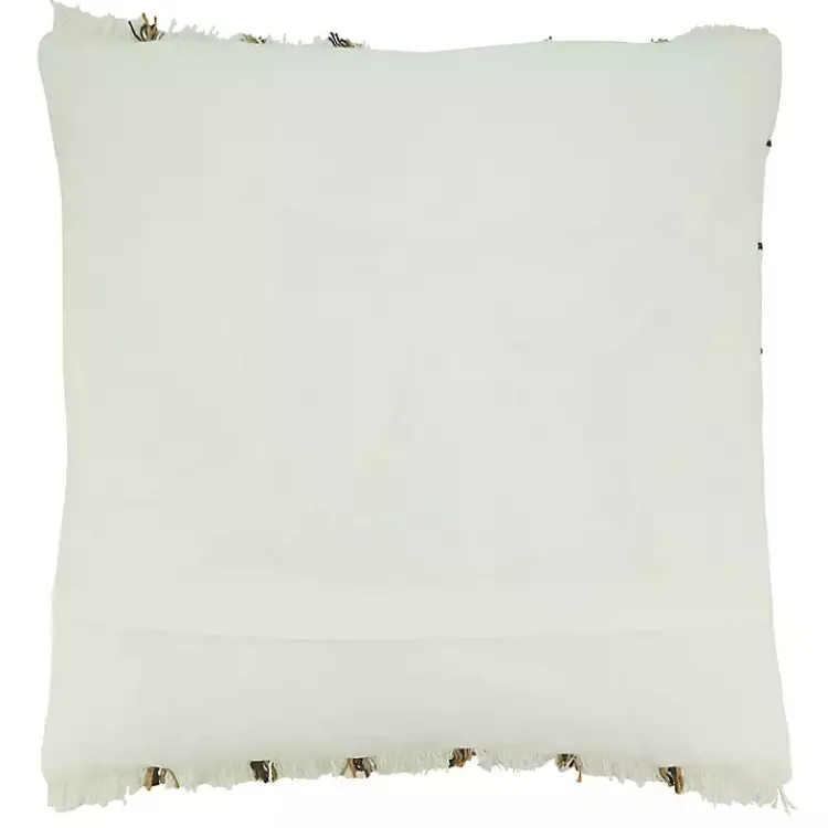 Online Striped Fringe Oversized Throw Pillow Pillows