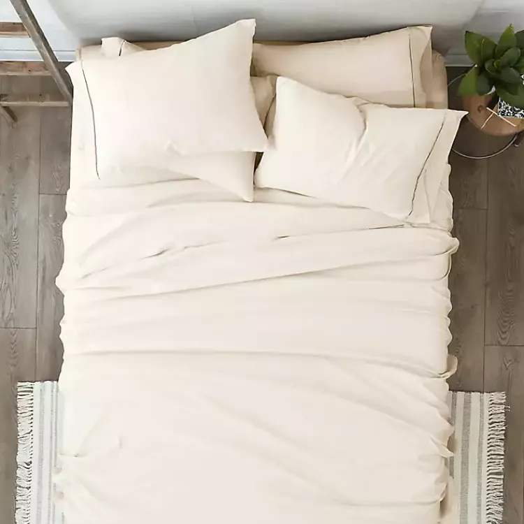 Kirklands Home Bed Sheets|Ultra Soft 6-pc. Full Sheet Set Ivory