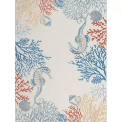 Kirklands Home Area Rugs|Ivory Underwater Paradise Area Rug, 5x7