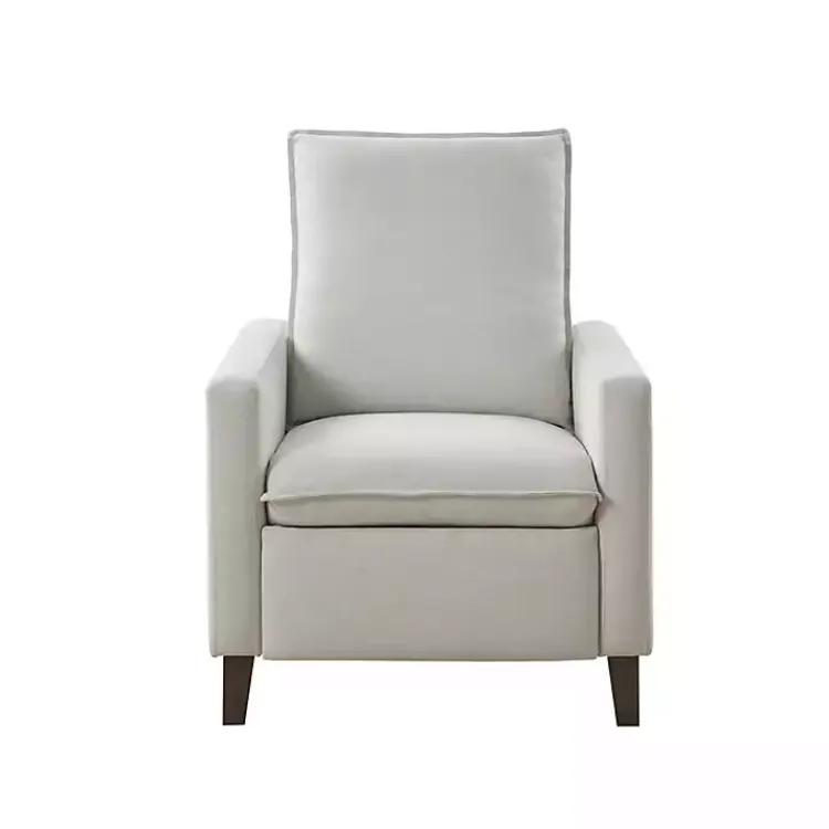 Kirklands Home Accent Chairs|Upholstered Push-Back Recliner Ivory