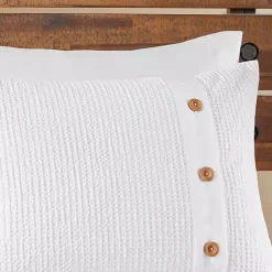 Kirklands Home Comforters|Waffle Weave 3-pc. Full/Queen Comforter Set Ivory