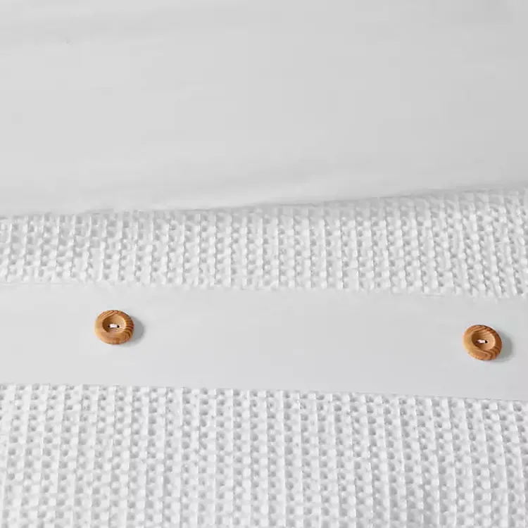 Kirklands Home Comforters|Waffle Weave 3-pc. Full/Queen Comforter Set Ivory